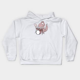 Dino drummer Kids Hoodie